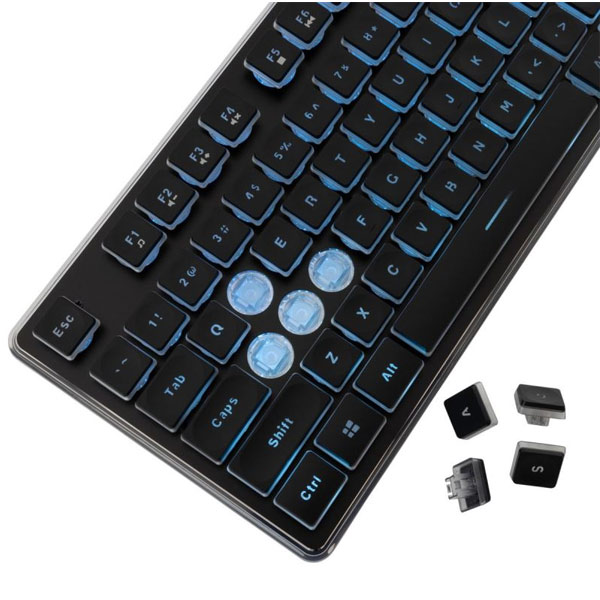 White Shark Gaming membrane keyboard TACHI, US, black