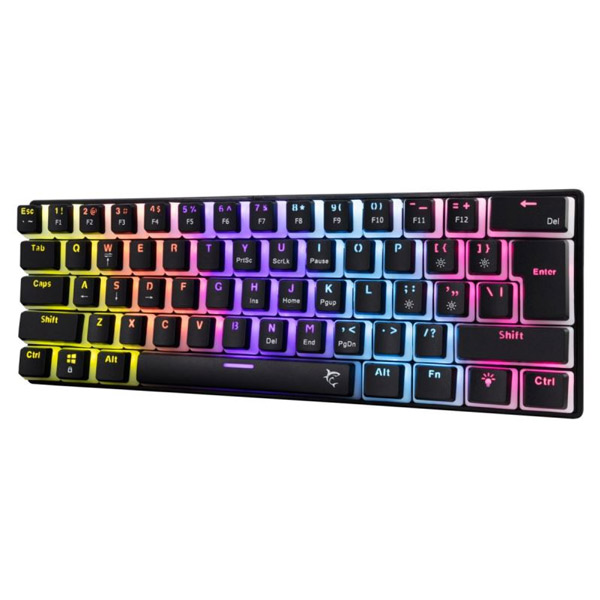 White Shark Gaming keyboard ASHIKO 2, blue switch, US, black