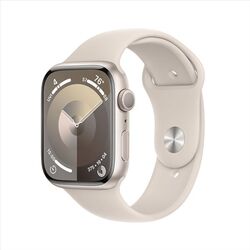 Apple Watch Series 9 GPS 45mm hviezdna biela , hliníkové puzdro so športovým remienkom hviezdna biela - M/L na pgs.sk