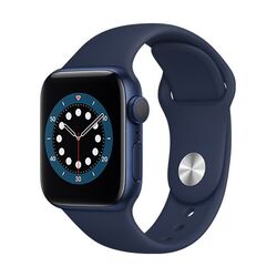 Apple Watch Series 6 GPS, 40mm modrá , hliníkové puzdro so športovým remienkom ľadová modrá - štandardná veľkosť na pgs.sk