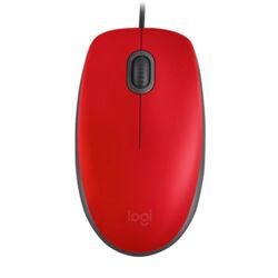 Kancelárska myš Logitech M110 Silent, červená na pgs.sk