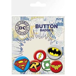 Odznaky DC Comics Logos (6-Pack) na pgs.sk