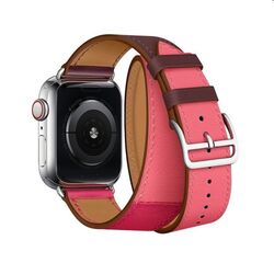 Remienok z teľacej kože (dlhý) COTEetCI pre Apple Watch 38/40/41mm, fialovo/ružový na pgs.sk