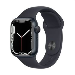 Apple Watch Series 7 GPS, 45mm polnočná , hliníkové puzdro so športovým remienkom polnočná - štandardná veľkosť na pgs.sk