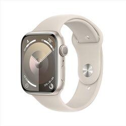 Apple Watch Series 9 GPS 45mm hviezdna biela , hliníkové puzdro so športovým remienkom hviezdna biela - M/L foto