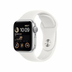 Apple Watch SE 2 GPS 40mm Silver Aluminium Case, Trieda C - použité, záruka 12 mesiacov