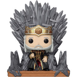 POP! Deluxe: Vyserys on the Throne (House of the Dragon), vystavený, záruka 21 mesiacov na pgs.sk