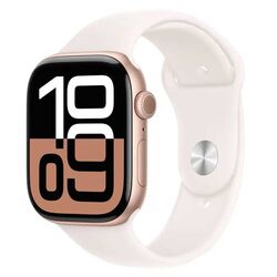 Apple Watch Series 10 GPS + Cellular 46mm Ružovo zlaté hliníkové so svetlo rumenným športovým remienkom - M/L