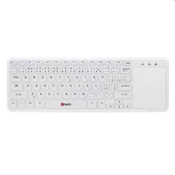 C-Tech wireless keyboard w/ touchpad, white (SK layout), vystavený, záruka 21 mesiacov na pgs.sk