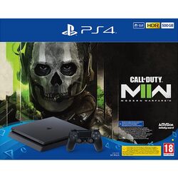 Sony PlayStation 4 Slim 500GB, jet black + Call of Duty: Modern Warfare II, vystavený, záruka 21 mesiacov na pgs.sk