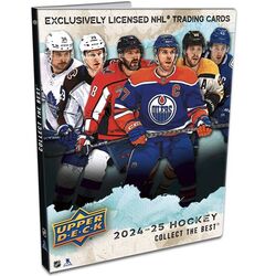 Album 2024-25 Upper Deck Series 1 STARTER KIT A4 na 250 kariet + 1x balíček