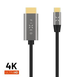 FIXED Video Cable USB-C/HDMI, USB-C 3.1 Gen 2 18Gbps, HDMI 2.0 4K60Hz, 2m, grey