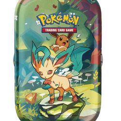 Kartová hra Pokémon TCG: Scarlet & Violet Prismatic Evolutions Mini Tin Leafeon (Pokémon)