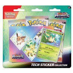 Kartová hra Pokémon TCG: Scarlet & Violet Prismatic Evolutions Tech Sticker Leafeon (Pokémon)