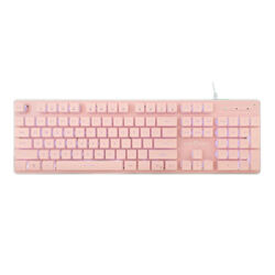 White Shark Gaming membrane keyboard TACHI, US, pink