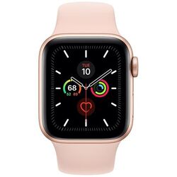 Apple Watch Series 5 GPS, 44mm, gold pink, Trieda B - použité, záruka 12 mesiacov foto