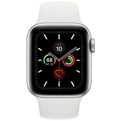 Apple Watch Series 5 GPS + Celluar, 40mm Silver, Trieda B – použité, záruka 12 mesiacov