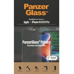 PanzerGlass UWF Privacy AB for Apple iPhone 14/13 Pro/13, black, rozbalený, záruka 24 mesiacov