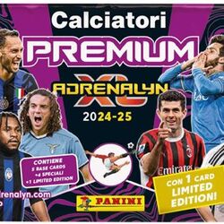 Zberateľské futbalové karty SERIE A 2024/2025 Adrenalyn Karty PREMIUM PACKET