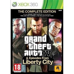 Grand Theft Auto 4 & Episodes from Liberty City (The Complete Edition)- XBOX 360- BAZÁR (použitý tovar) na pgs.sk