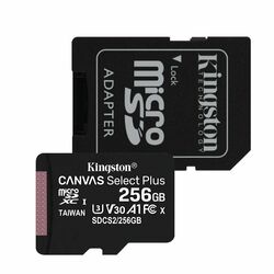 Kingston Canvas SeIect Plus Micro SDXC 256 GB , SD adaptér, UHS-I A1, Class 10 - rýchlosť 100/85 MB/s | pgs.sk